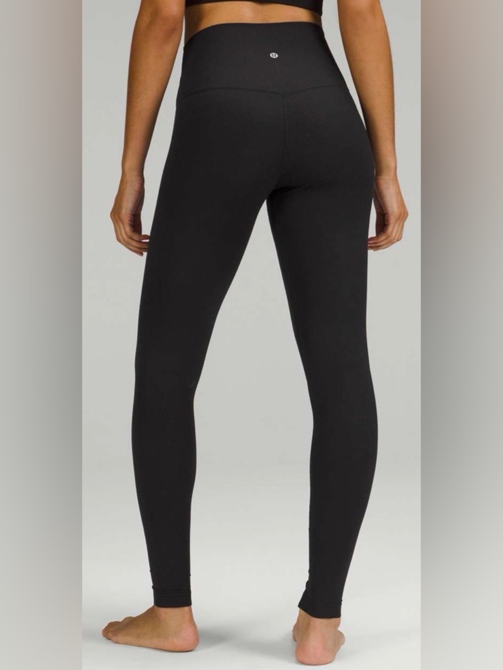 Lululemon Align Ribbed High-Rise Pant 28", Black, sz 6